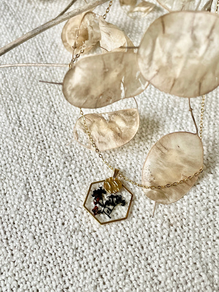 Collier hexagonal Botanica