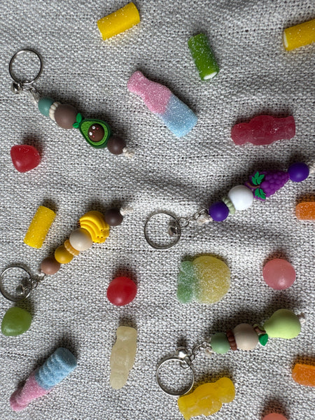 Porte-clé fruits