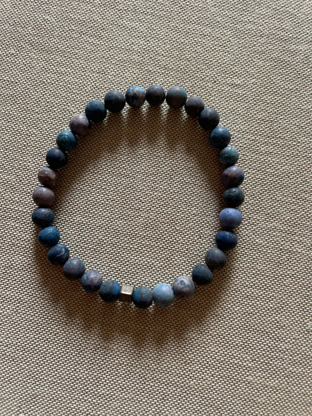 Bracelet howlite bleue