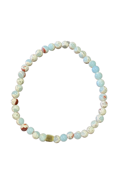 Bracelet jaspe moucheté